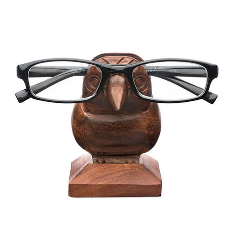 Wooden Sparrow Eyeglass Holder