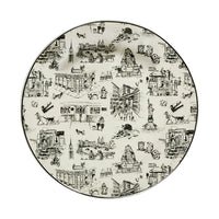 New York City Toile Dinner Plate