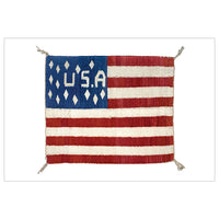 Diné Weaver, USA flag, late 19th century Notecard