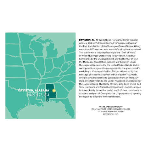 What Happened Here? Native American History Knowledge Cards