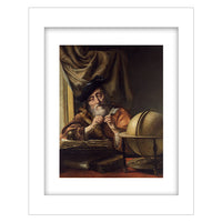 Scholar in His Study Print