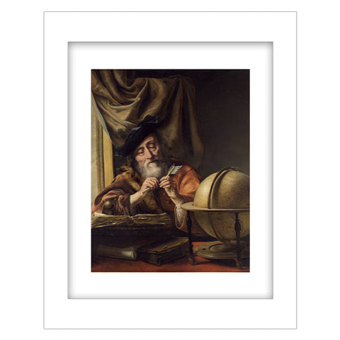 Scholar in His Study Print