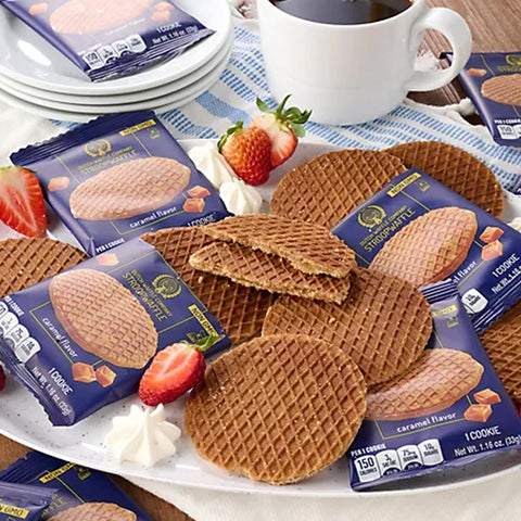 Authentic Caramel Stroopwafel Cookie