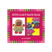 Betty Saar Black Two Girl Dolls Magnet Set