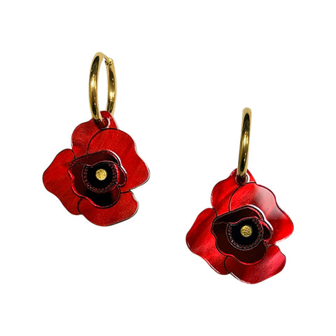 Poppy Flowers Earrings