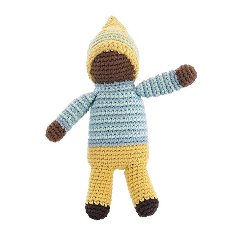 Waldorf Pixie Rattle Doll Yellow