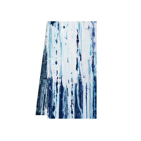Abstract Satin Delft Scarf by Jos Stumpe