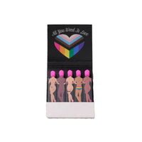 You Are Bootyful Matchbook featuring the backside of a collection of women swimmers