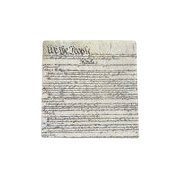 miniature marble magnet with a replica of the U. S. Constitution