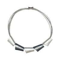 Silver Slate Slide Pendant Necklace