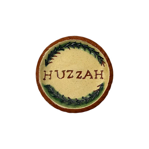 Miniature Huzzah Redware Plate