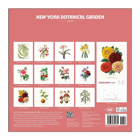 The New York Botanical Garden 2027 Wall Calendar