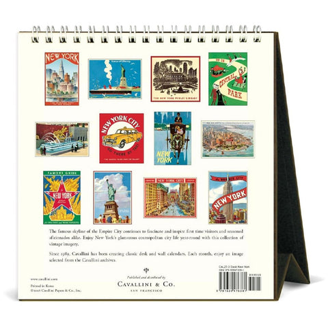 New York 2027 Desk Calendar