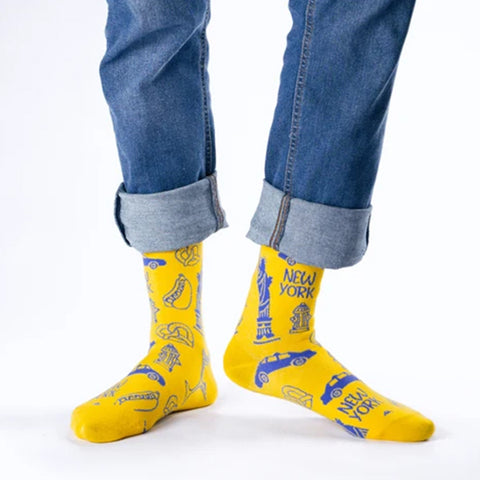 New York Icons Bamboo Knit Socks