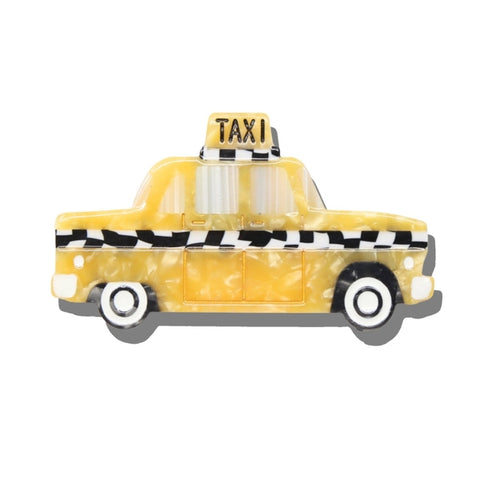 Yellow Taxi Brooch