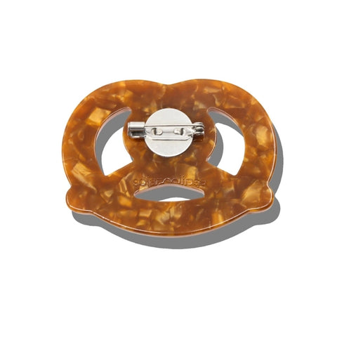 Pretzel Brooch