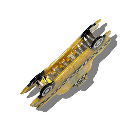 Yellow Taxi Cab Claw Hair Clip