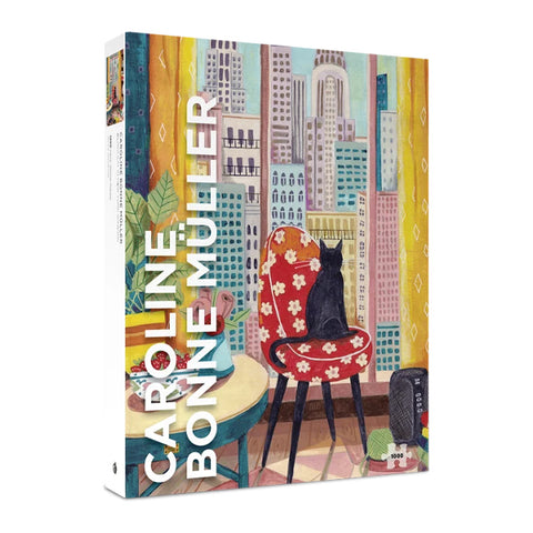 Caroline Bonne Müller: Black Cat in New York Window 1000-Piece Puzzle