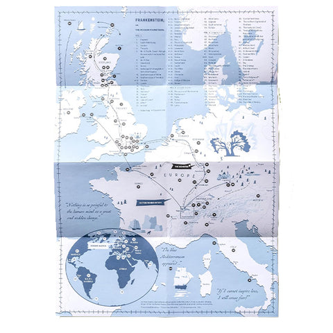 Mary Shelley: Frankenstein Map
