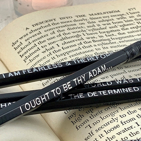 Frankenstein Quote Pencil Set