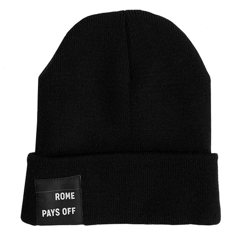 Basquiat Crown Black Beanie