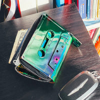 Green Chrome Cassette Wallet