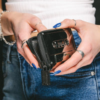 Black Chrome Cassette Wallet