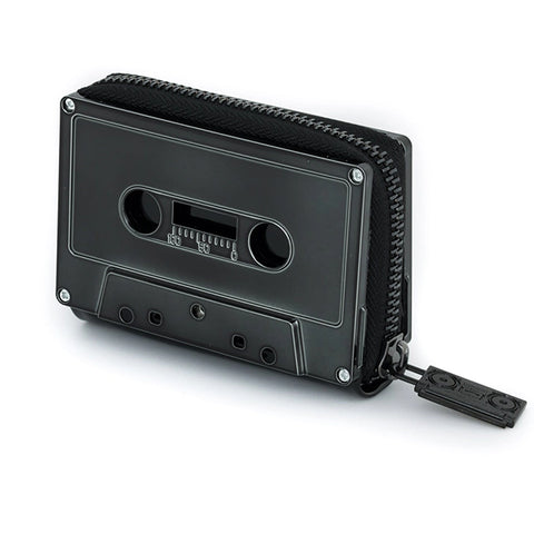 Black Chrome Cassette Wallet