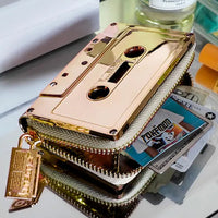 Gold Chrome Cassette Wallet