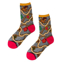 Pearls and Jewels Sheer Socks