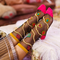 Pearls and Jewels Sheer Socks