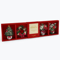 Winter Bouquet Collection Set 5 Magnets