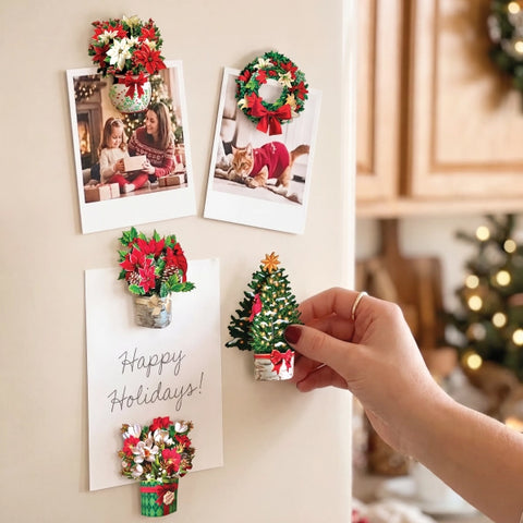 Winter Bouquet Collection Set 5 Magnets