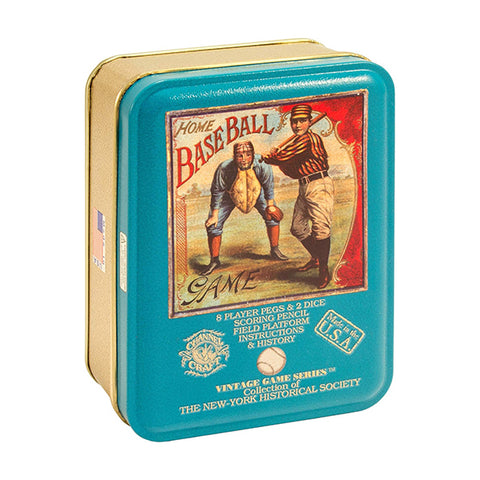 Home Baseball in a Vintage Game Tin
