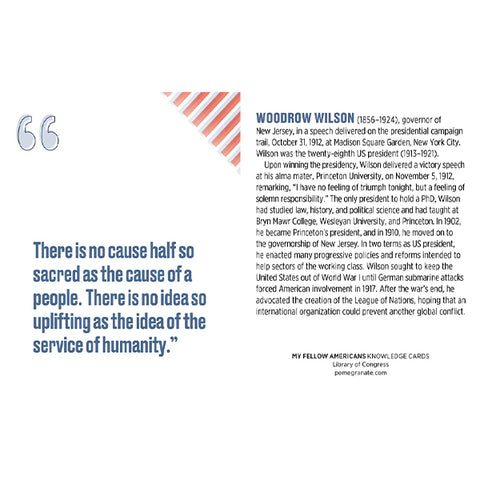 Quotes from U.S. Presidents Knowledge Cards