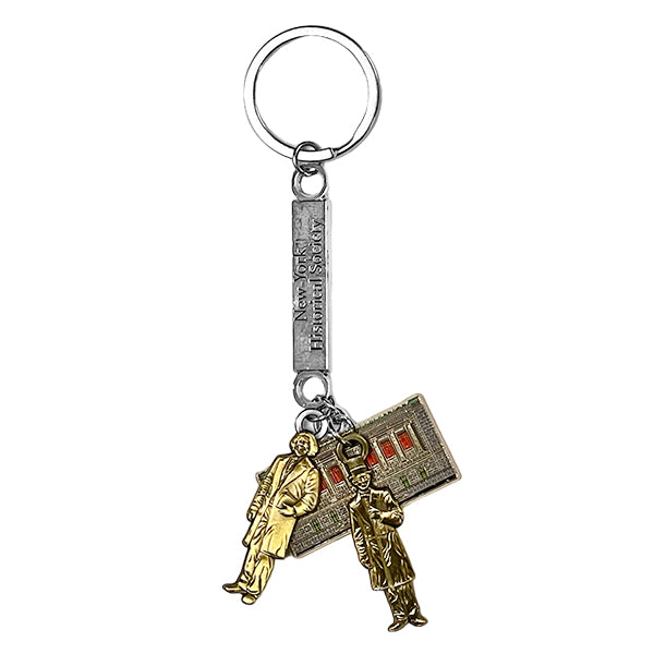 Nyc Key Rings New-York Historical 3 Charm Keyring