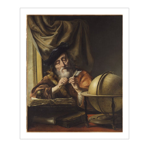 Scholar in His Study Postcard