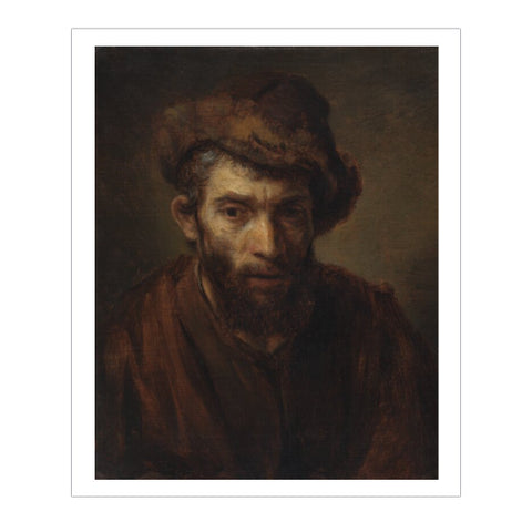 Man with a Fur-Trimmed Hat Postcard