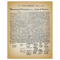Declaration of Independence Historical Document Replica