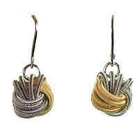 Piano Wire Multi Color Knot Earrings