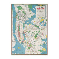 New York City Transit Guide Gift Wrap - Single Sheet