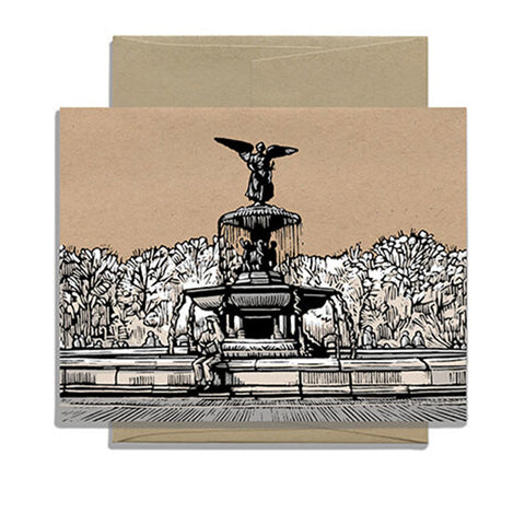 Bethesda Fountain Notecard