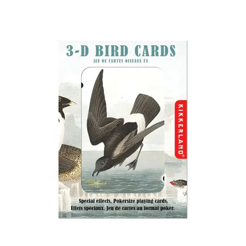 3D Birds Playing Cards