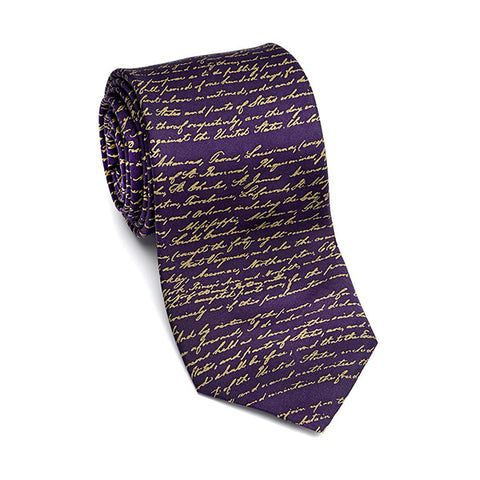 Emancipation Proclamation Tie - Purple
