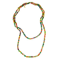 Kantha Long Beaded Necklace