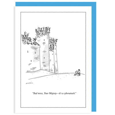 Bads News Cyber Attack Notecard