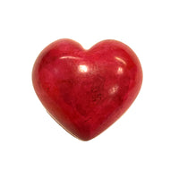 Red Soapstone Heart LG
