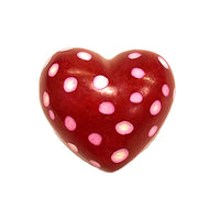 Red Soapstone Heart LG