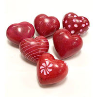 Red Soapstone Heart LG