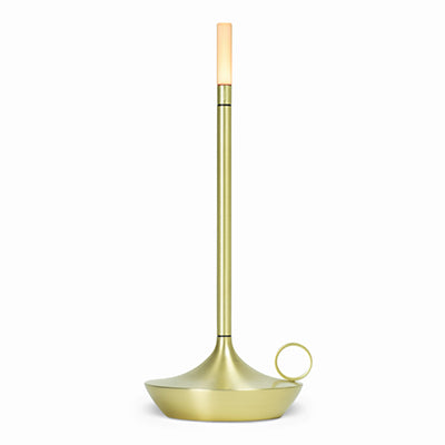 Wick LED Table Lamp in Brass
